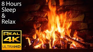 🔥 The Best 4K Relaxing Fireplace with Crackling Fire Sounds 8 HOURS No Music 4k UHD TV Screensaver [upl. by Freddy]