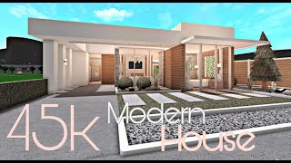 BLOXBURG 45K MODERN HOUSE  NOGAMEPASS [upl. by Nezam172]