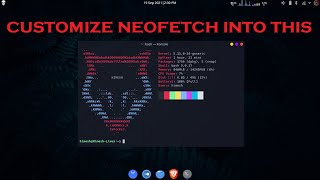 Add custom ASCII logo to neofetch  easy af  no extra software  custom neofetch  customization [upl. by Odlanir]