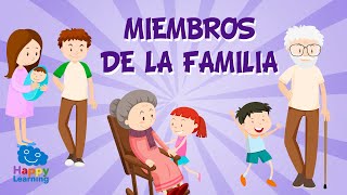 Family members in Spanish for Children  Educational Videos for Kids [upl. by Jorry]