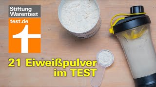 Test Eiweißpulver 4 Proteinpulver schadstoffbelastet  21 ProteinShakes getestet Whey Protein [upl. by Adnaram]