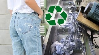 How Old Clothes Can Become New Clothes  Textile Recycling ♻️ [upl. by Anib]