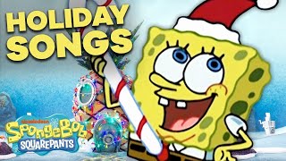 Top 5 SpongeBob Christmas Songs 🎄 [upl. by Oj]