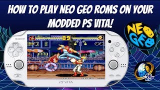 How To Play NEO GEO Roms On Your Modded PS Vita PSVita NEOGEO Retro HENkaku [upl. by Anilat348]