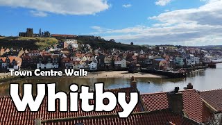 Whitby North Yorkshire【4K】 Town Centre Walk 2021 [upl. by Eednim]