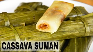 How to Make Cassava Suman  Cassava Suman with Bukayo Filling [upl. by Adnole]