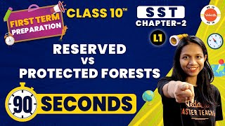 Reserved vs Protected Forests One Shot  GeoForest and Wildlife Resources  NCERT Class 10 Ch2 [upl. by Nilsoj]