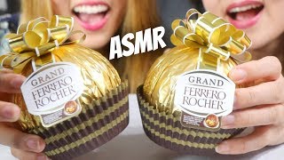 ASMR GIANT FERRERO ROCHER CHOCOLATE EATING SOUNDS MUKBANG [upl. by Inama145]