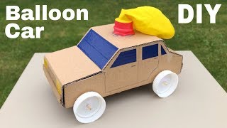 How to Make Amazing Balloon Powered Car  Air Car [upl. by Gilmer]