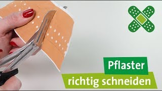 Pflaster richtig schneiden  3 praktische Klebetechniken [upl. by Aridatha41]