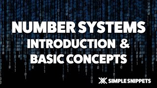 Number Systems  Introduction [upl. by Otrebor]