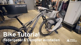 Bike Tutorial  Federgabel und Dämpfer einstellen [upl. by Adnilak]