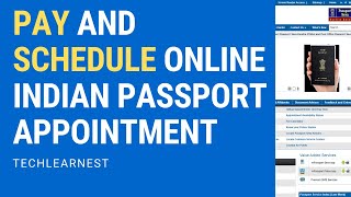 Pay and Schedule Online Appointment for Indian Passport via Passport Seva Application [upl. by Soirtimid245]