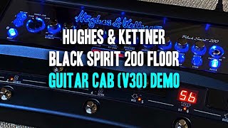 Hughes amp Kettner BLACK SPIRIT 200 FLOOR  Marshall 2x12 Cab Demo [upl. by Boy14]