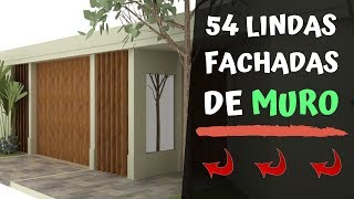 🏡 54 Ideias para Muros Simples e Modernos Simplicidade com Estilo [upl. by Nosyd]