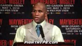 MAYWEATHER VS MOSLEY POST FIGHT PRESS CONFERENCE [upl. by Mitinger236]