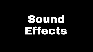 Sound effects 62 famous sound effects [upl. by Euqinna]