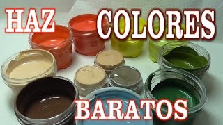 COMO HACER PINTURAS ACRÍLICAS PARA MANUALIDADES  MAKE YOUR OWN PAINTS FOR CRAFTS [upl. by Puritan]