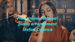 MIRA  INIMA NEBUNAlive sessionPARTITURA PIANO COVER LYRICS KARAOKE [upl. by Eneli]