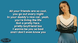 Olivia Rodrigo  jealousy jealousy Lyrics [upl. by Neyrb]