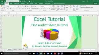 Calculating Market Share in Excel [upl. by Meras]