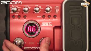 Zoom B21u Bass Multi Fx Processor Demo [upl. by Allayne]