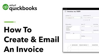 How to Create amp Email An Invoice in QuickBooks Online [upl. by Enej908]