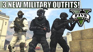 GTA V  3 NEW Military Style Outfits  Night Terror ERT Cold Front  Top Custom Outfits [upl. by Berlauda]