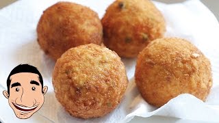 SICILIAN ARANCINI Recipe  Homemade Italian Rice Balls Recipe [upl. by Ardnaskela]