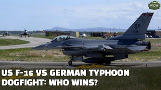 US F16 vs German Eurofighter Who wins Intense BFMDogfight Training [upl. by Immac903]