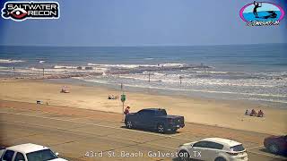 LIVE from 43rd St Beach Cam in Galveston Texas [upl. by Win]