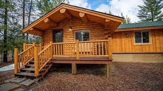 Montana Log Cabin Interior Tour  The Selah Chalet [upl. by Els]