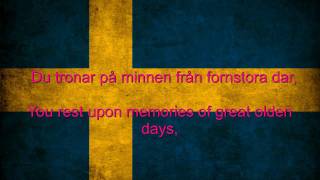 Sweden National anthem English lyrics [upl. by Nelyk]