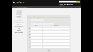 Crucigramas con Educima [upl. by Alfy422]