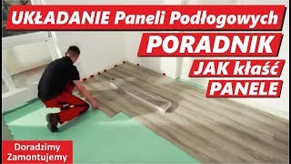 █▬█ ▐ ▀█▀ Układanie Paneli Podłogowych na podłogę zobacz Montaż Jak położyć Panele krok po kroku [upl. by Sergo]