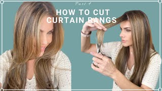 How To Cut Long Curtain Bangs [upl. by Edward328]