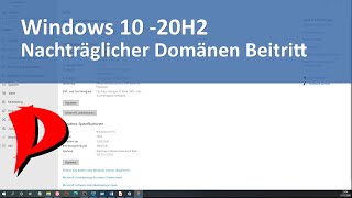 Windows 10 ab 20H2 Nachträglicher Beitritt in eine Domäne [upl. by Ardnoed466]