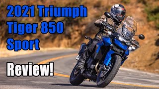 2021 Triumph Tiger 850 Sport Review [upl. by Adnilab]