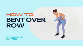 How To Bent Over Row With Krissy Cela [upl. by Skippy]