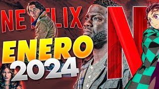 Estrenos Netflix Enero 2024  Top Cinema [upl. by Ardnasak]