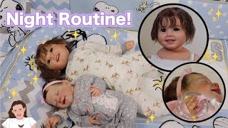 Reborn Night Routine with Toddler Nora and Baby Hazel  Kelli Maple [upl. by Griffis]