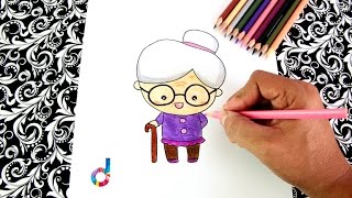 Cómo dibujar una Abuelita ancianita paso a paso  How to draw a Granny old lady [upl. by Hsara923]