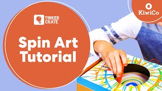 Build a Spin Art Machine  Tinker Crate Project Instructions  KiwiCo [upl. by Eillehs821]