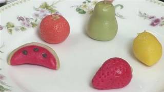 How To Form Marzipan Fruits [upl. by Jarrow]