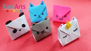 DIY  BOLSAS DE PAPEL KAWAII  CUTE PAPER HANDBAGS  FÁCIL  EASY [upl. by Lierbag]