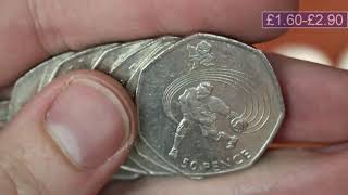 The Biggest 50p Hunt Ive Ever Done £2000 50p Commemorative Coin Hunt Bag 140 Book 2 [upl. by Allicerp875]