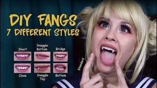 HowTo CHEAP AND EASY FANGS 7 Different Styles as Toga [upl. by Evatsug277]