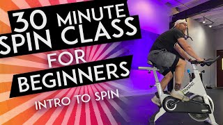 30 MINUTE SPIN CLASS for BEGINNERS  Complete Set up amp Workout [upl. by Assillim]