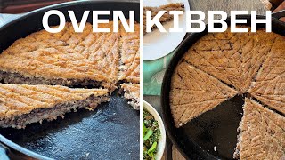 How To Make Lebanese Oven Kibbeh Kibbeh Bil Sanieh [upl. by Una402]