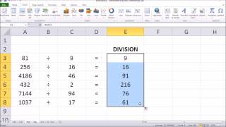 How to Divide Cells in Microsoft Excel 2017 [upl. by Iroj]